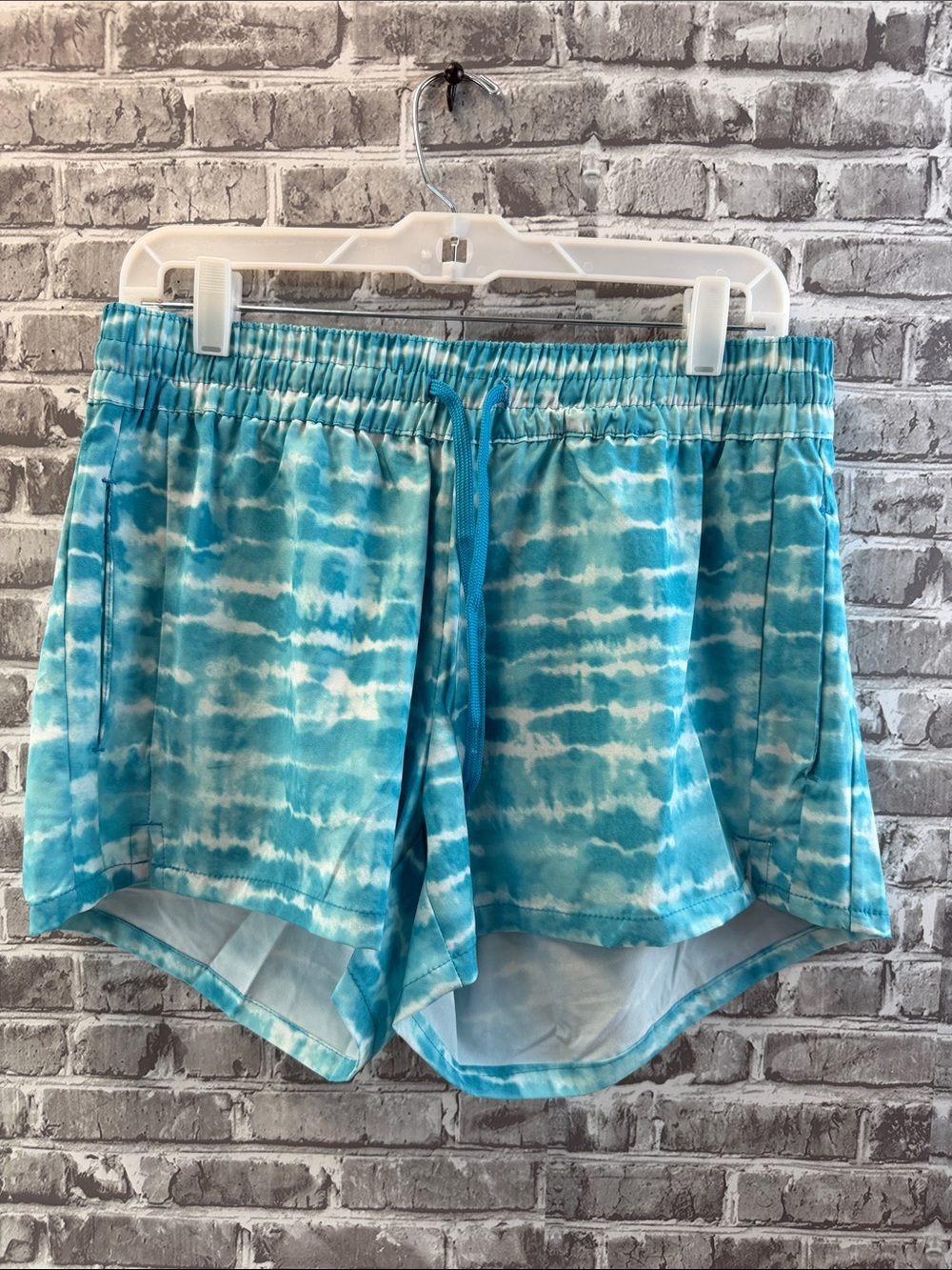 KANU Surf Aqua Tie-Dye Drawstring‎ Shorts